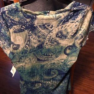 Access blue green top medium